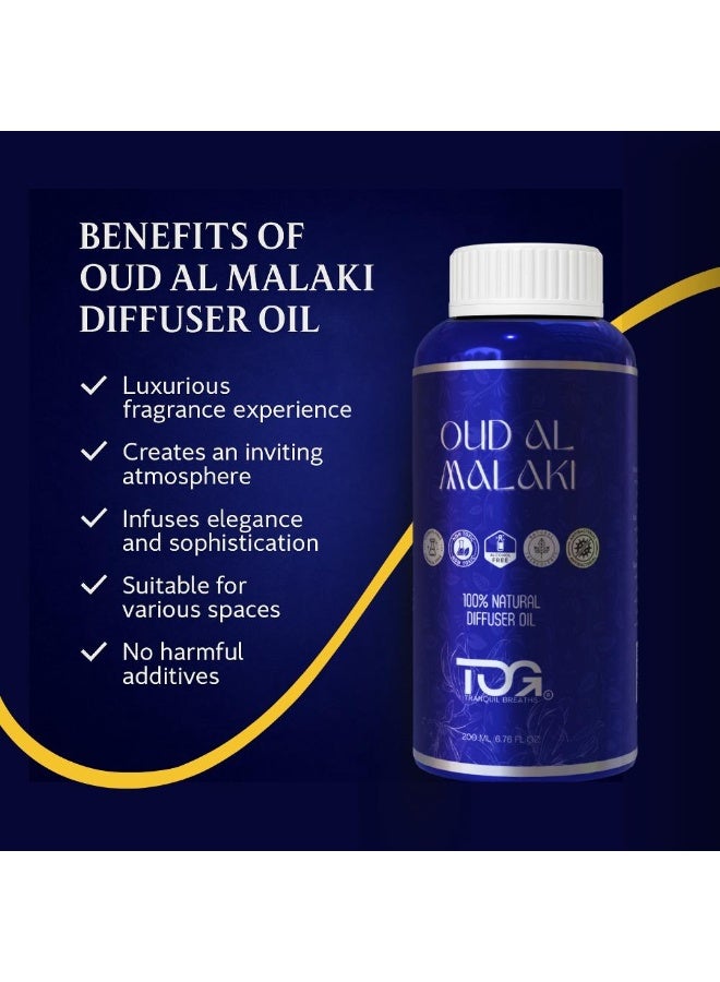 TOG Oud Al Malaki Diffuser Oil for Home Fragrance, 480ml Refill, Water-Soluble, Strong & Long-Lasting Aroma Infused with Hyper Boost Action for use in Home & Office - Image 2